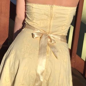 vintage yellow dress